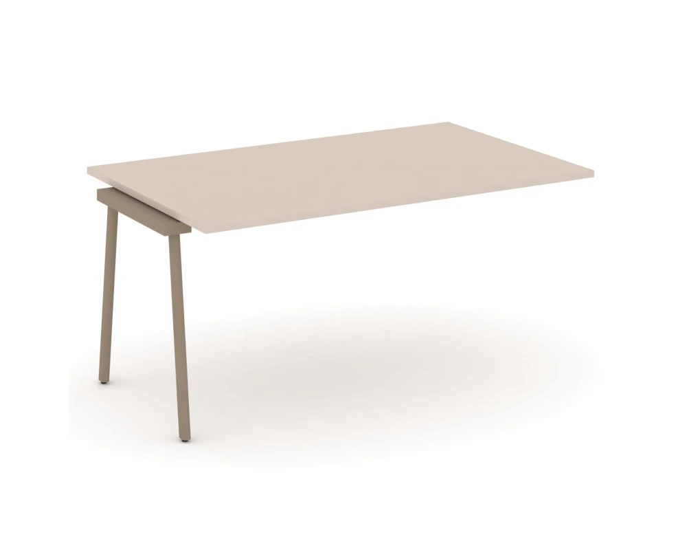 Проходной наборный элемент переговорного стола на плоскоовальной трубе 158x98x75 Эстетика / Estetica