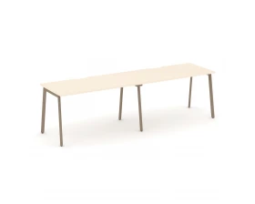 Рабочая станция на 2 места с вырезом на плоскоовальной трубе 276x73x75 Estetica images