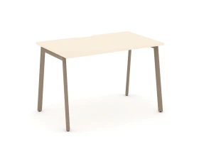 Стол рабочий с вырезом на плоскоовальной трубе 118x73x75 Эстетика / Estetica images