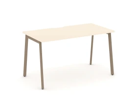 Стол рабочий с вырезом на плоскоовальной трубе 138x73x75 Эстетика / Estetica images