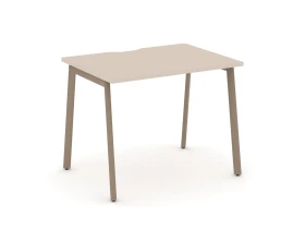 Стол рабочий с вырезом на плоскоовальной трубе 98x73x75 Эстетика / Estetica images