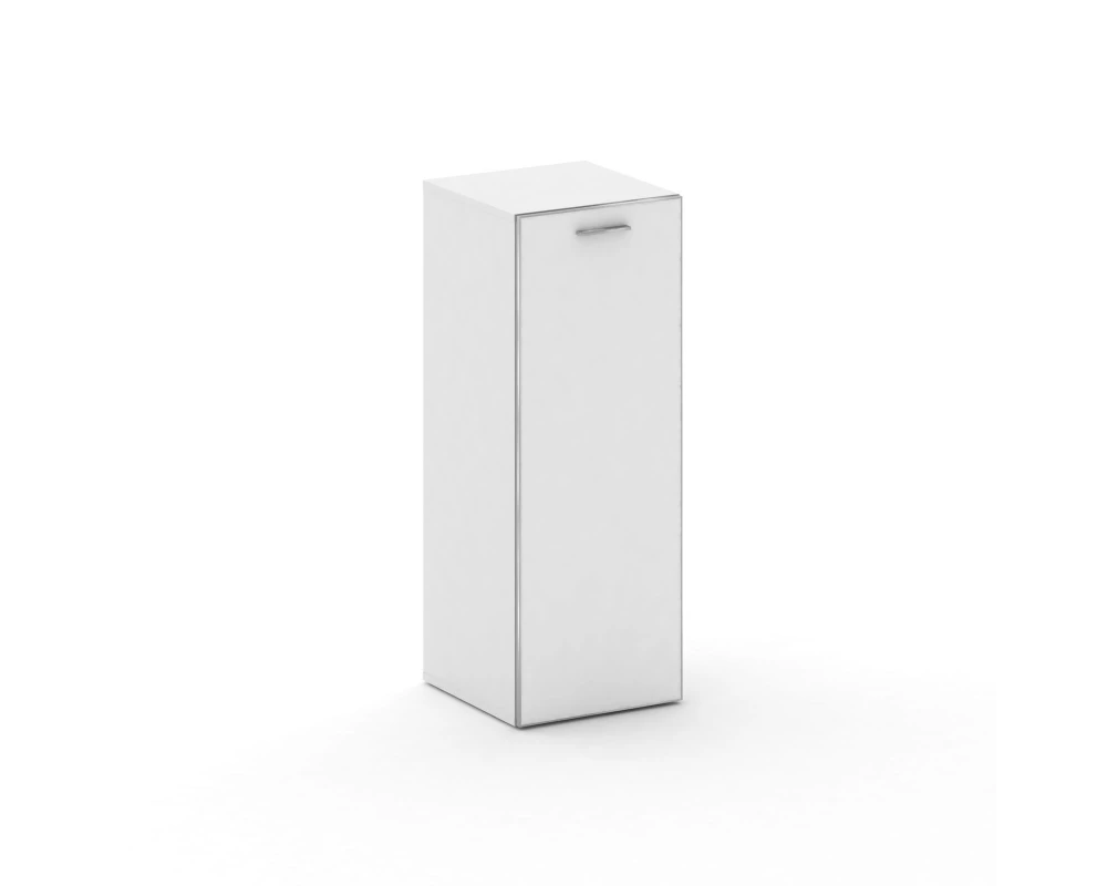 Шкаф узкий средний левый стекл. дверь закрытый 450x460x1202 Фреско / Fresco