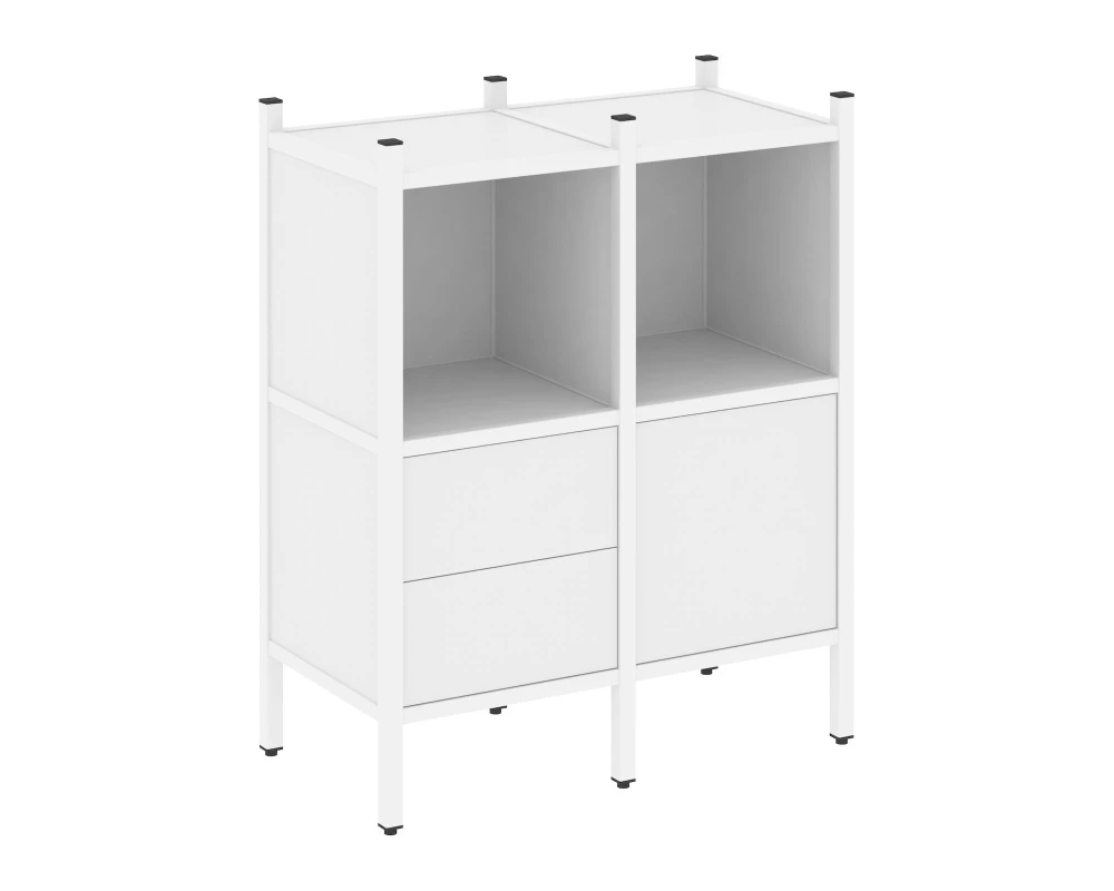 Прямой стеллаж L-02 862x446x1047 Лофт / Loft