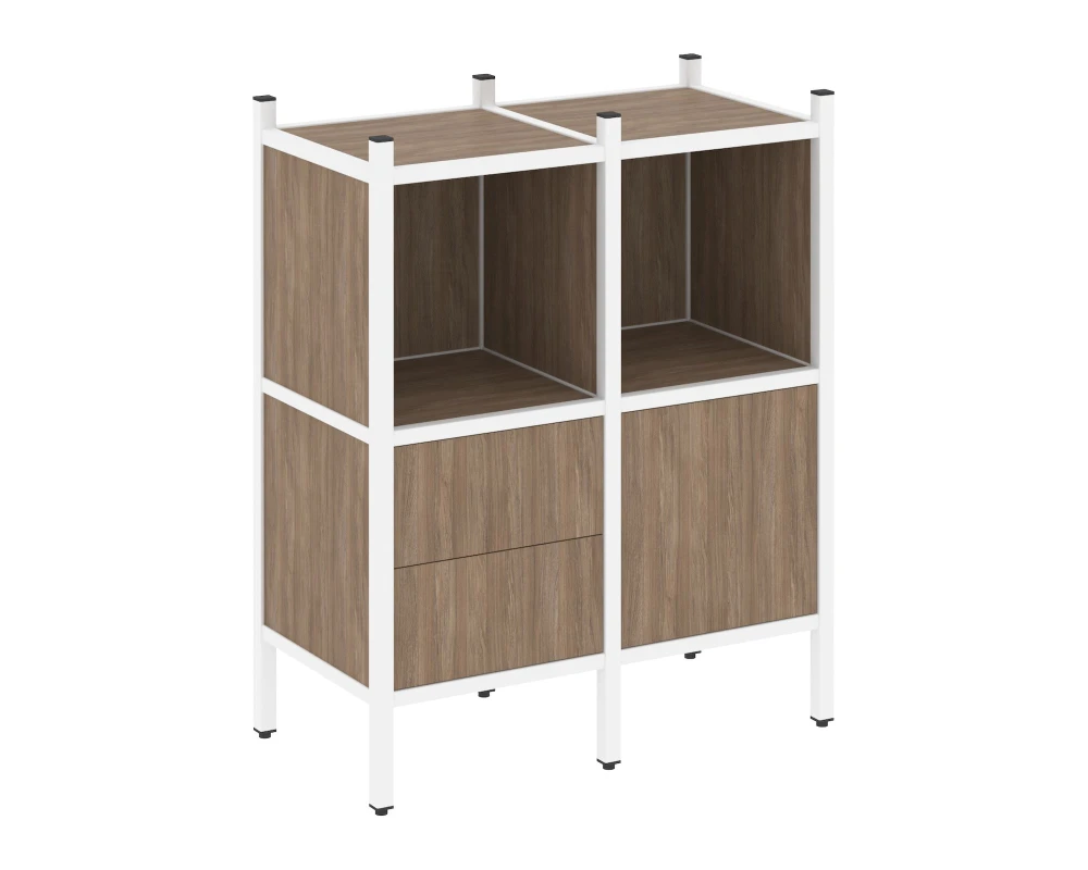 Прямой стеллаж L-02 862x446x1047 Лофт / Loft