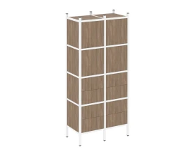 Прямой стеллаж L-04 862x446x1869 Лофт / Loft images