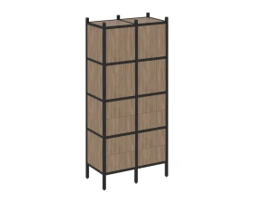 Прямой стеллаж L-04 862x446x1869 Лофт / Loft images