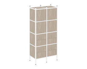 Прямой стеллаж L-04 862x446x1869 Лофт / Loft images