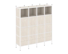 Прямой стеллаж L-09 1694x446x1869 Лофт / Loft images