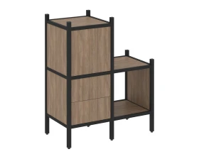 Прямой стеллаж L-11 862x446x1047 Лофт / Loft images