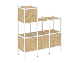 Прямой стеллаж L-13 1278x446x1458 Лофт / Loft images