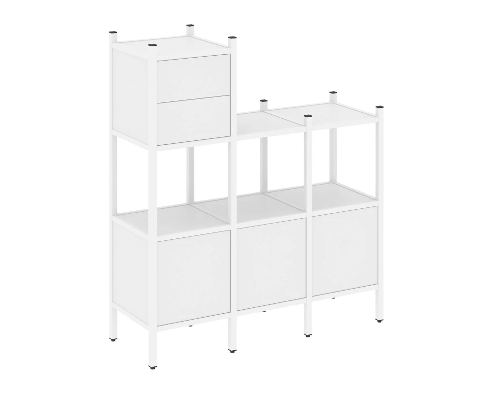 Прямой стеллаж L-13 1278x446x1458 Лофт / Loft