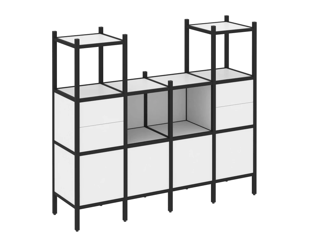 Прямой стеллаж L-14 1694x446x1458 Лофт / Loft