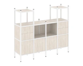 Прямой стеллаж L-14 1694x446x1458 Лофт / Loft images