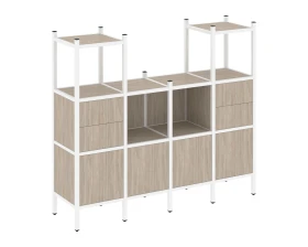 Прямой стеллаж L-14 1694x446x1458 Лофт / Loft images