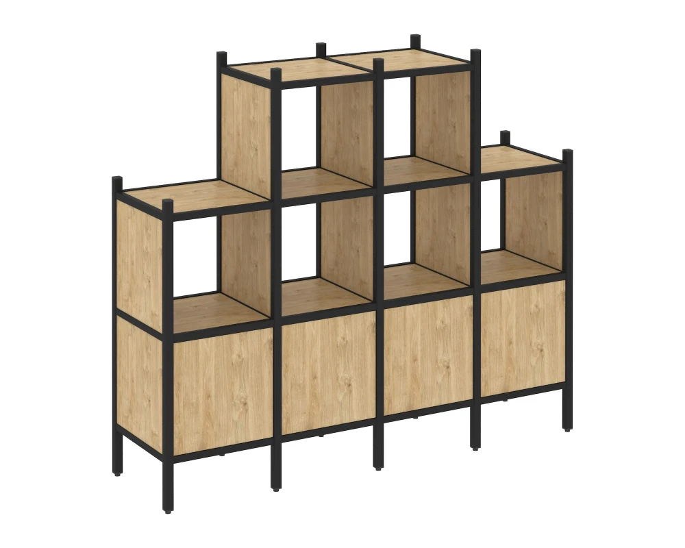 Прямой стеллаж L-16 1694x446x1458 Лофт / Loft