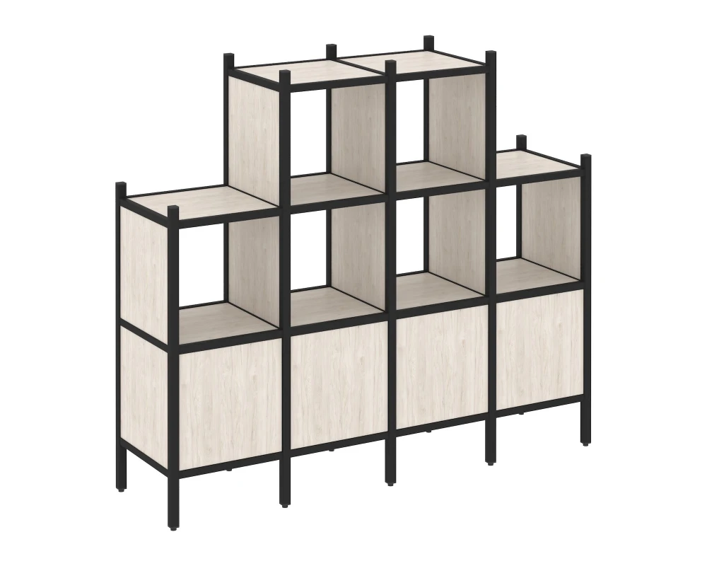 Прямой стеллаж L-16 1694x446x1458 Лофт / Loft