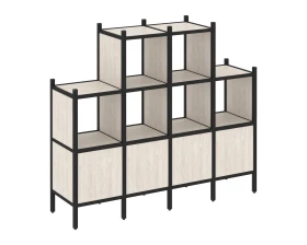 Прямой стеллаж L-16 1694x446x1458 Лофт / Loft images