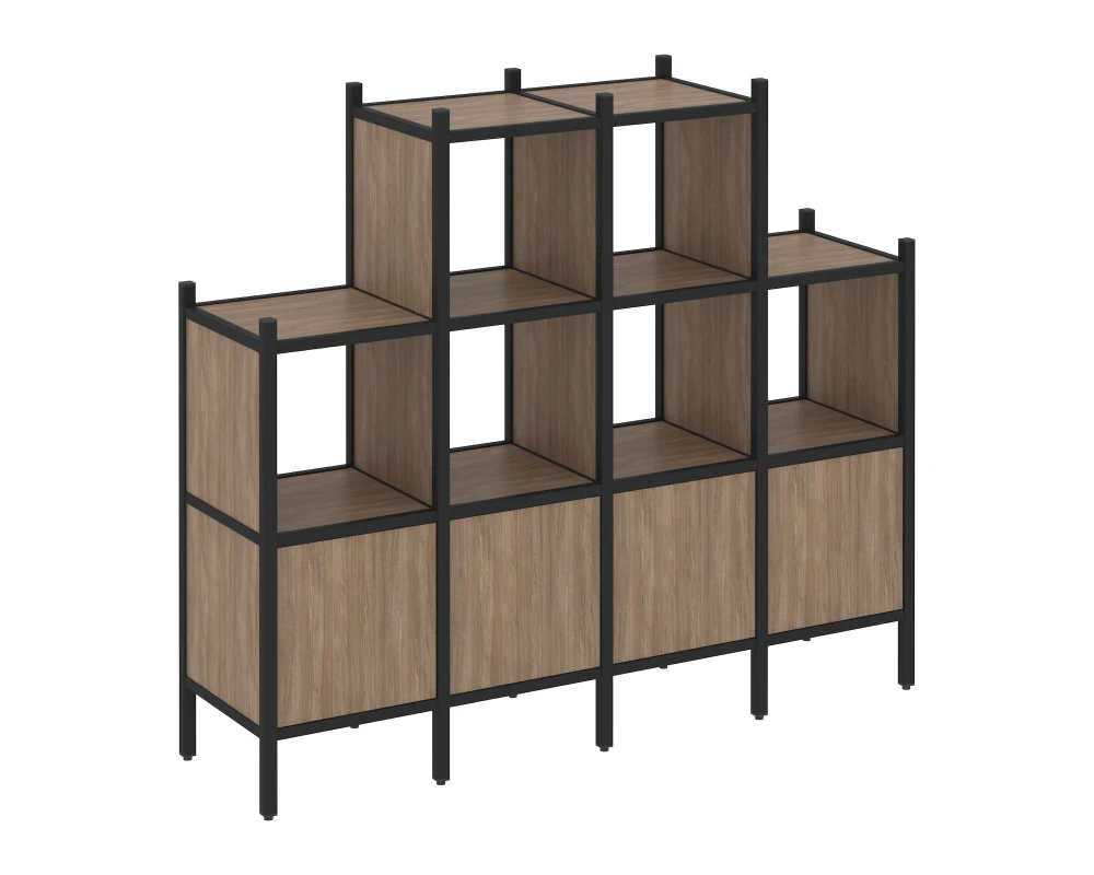 Прямой стеллаж L-16 1694x446x1458 Лофт / Loft