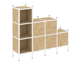 Прямой стеллаж L-17 1278x446x1458 Лофт / Loft images