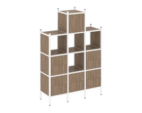 Прямой стеллаж L-18 1278x446x1869 Лофт / Loft images