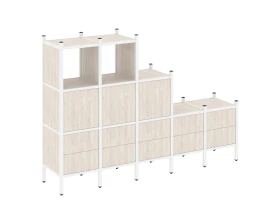 Прямой стеллаж L-19 2110x446x1458 Лофт / Loft images