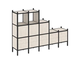 Прямой стеллаж L-19 2110x446x1458 Лофт / Loft images