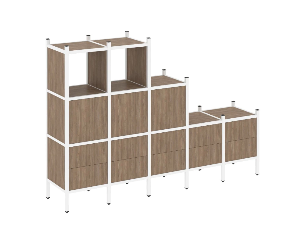 Прямой стеллаж L-19 2110x446x1458 Лофт / Loft