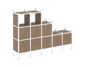 Прямой стеллаж L-19 2110x446x1458 Лофт / Loft images