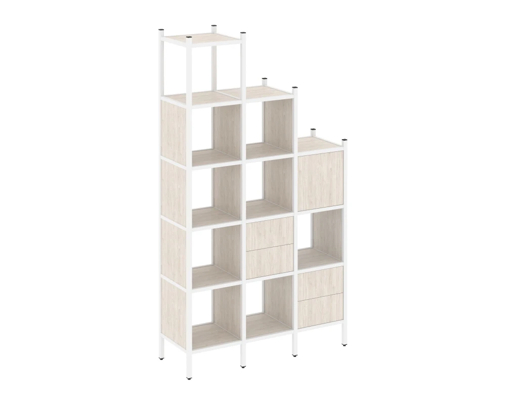 Прямой стеллаж L-21 1278x446x2280 Лофт / Loft