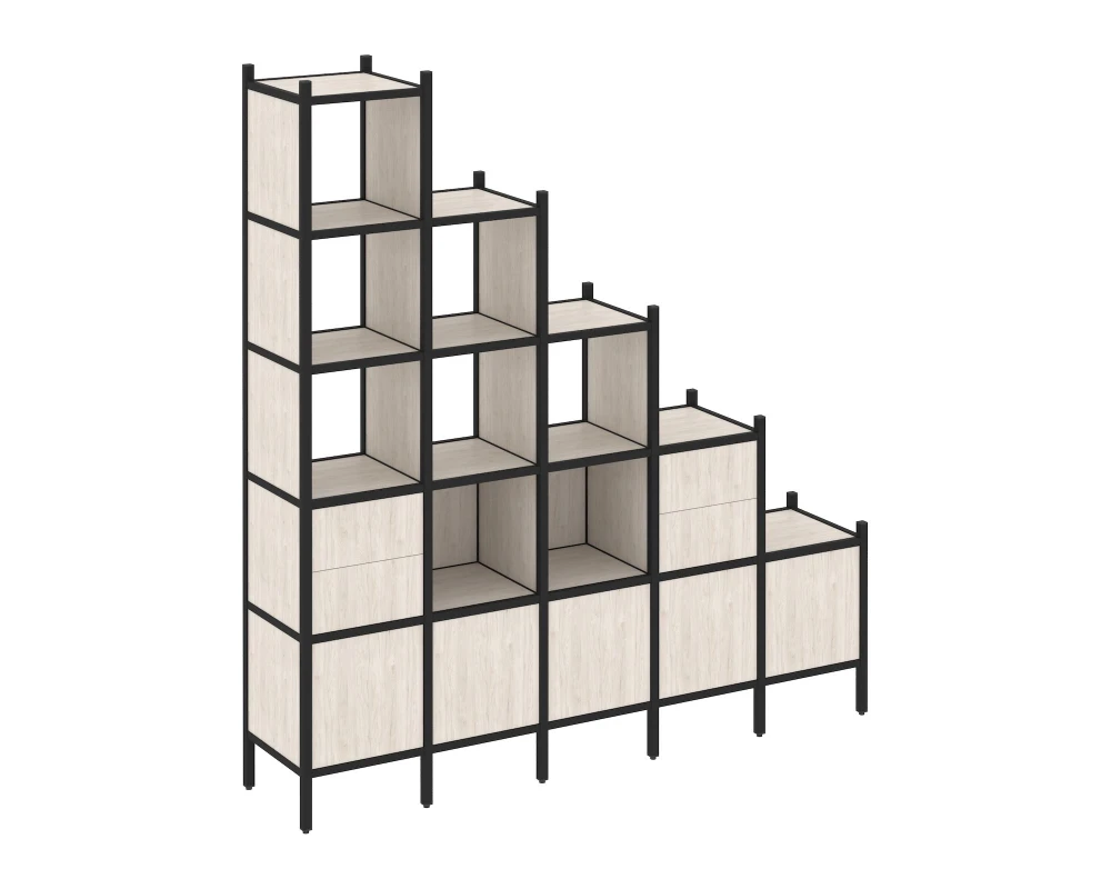 Прямой стеллаж L-23 2110x446x2280 Лофт / Loft