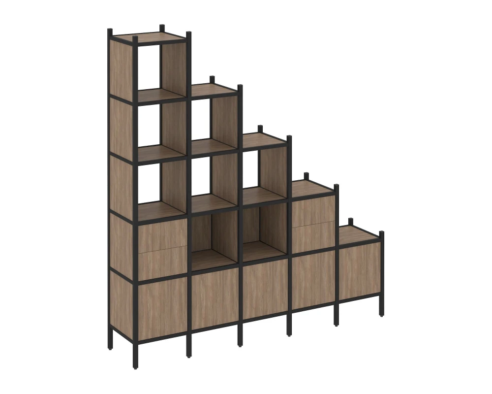 Прямой стеллаж L-23 2110x446x2280 Лофт / Loft