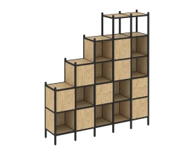 Прямой стеллаж L-25 2110x446x2280 Лофт / Loft images