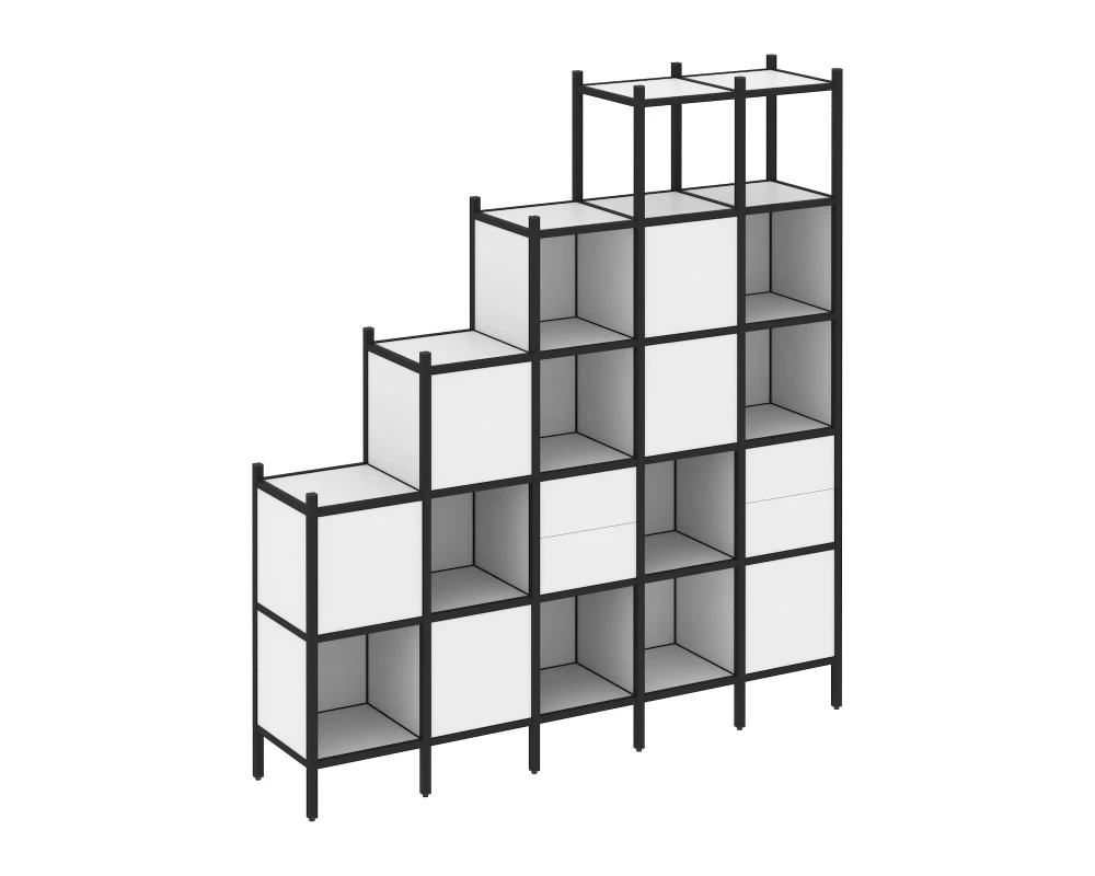 Прямой стеллаж L-25 2110x446x2280 Лофт / Loft