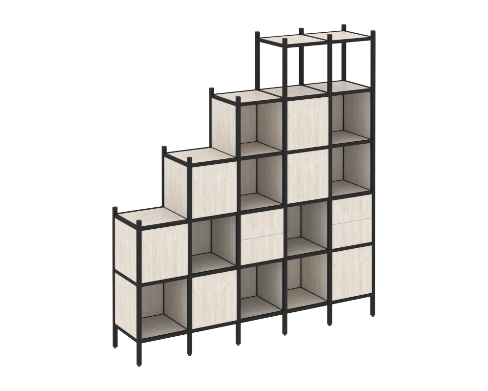 Прямой стеллаж L-25 2110x446x2280 Лофт / Loft