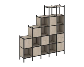 Прямой стеллаж L-25 2110x446x2280 Лофт / Loft images