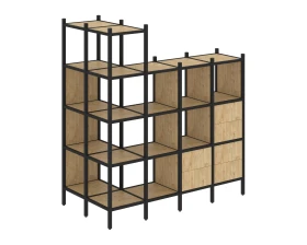 Угловой внешний стеллаж наборный L-57 862x1694x1869 Лофт / Loft images