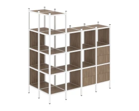 Угловой внешний стеллаж наборный L-57 862x1694x1869 Лофт / Loft images