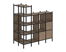 Угловой внешний стеллаж наборный L-57 862x1694x1869 Лофт / Loft images