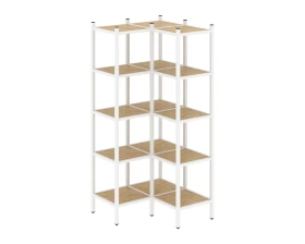 Угловой внутренний стеллаж L-32 862x862x1869 Лофт / Loft images