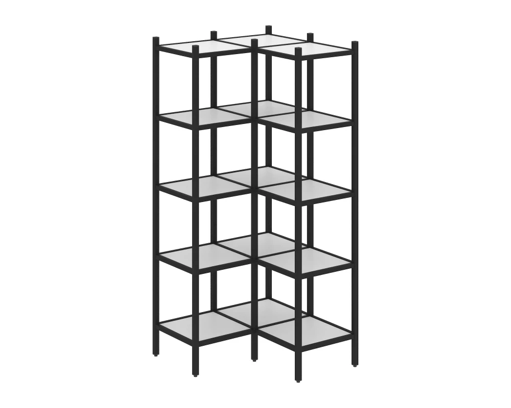 Угловой внутренний стеллаж L-32 862x862x1869 Лофт / Loft