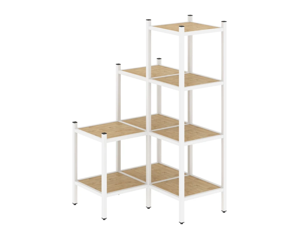 Угловой внутренний стеллаж L-36 862x862x1458 Лофт / Loft