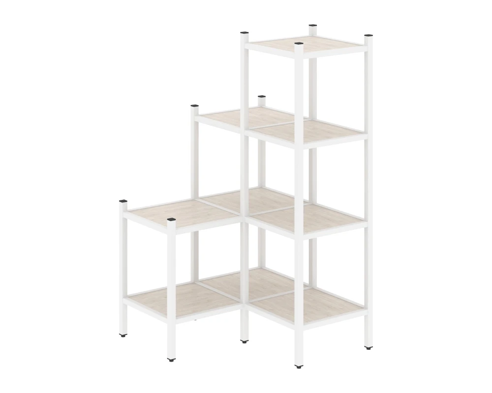 Угловой внутренний стеллаж L-36 862x862x1458 Лофт / Loft