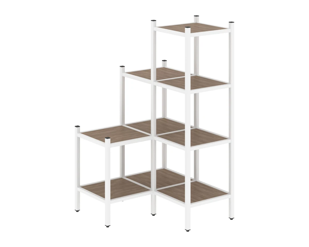 Угловой внутренний стеллаж L-36 862x862x1458 Лофт / Loft