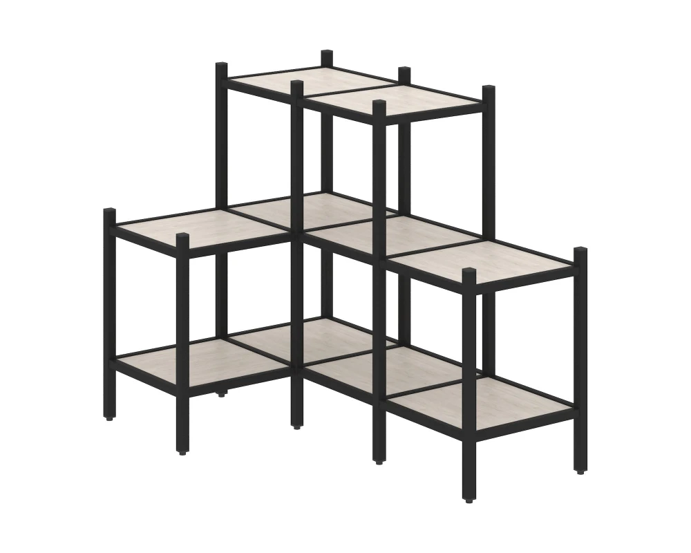 Угловой внутренний стеллаж L-37 862x1278x1047 Лофт / Loft