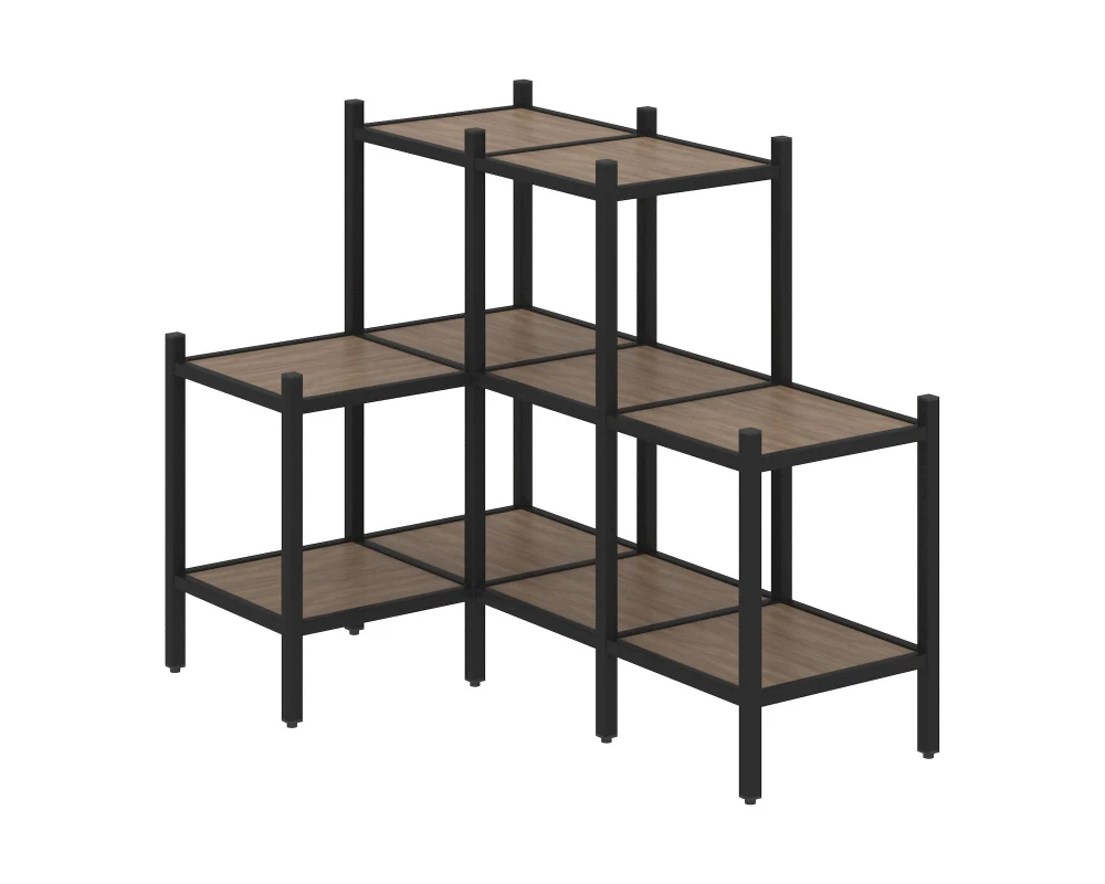 Угловой внутренний стеллаж L-37 862x1278x1047 Лофт / Loft