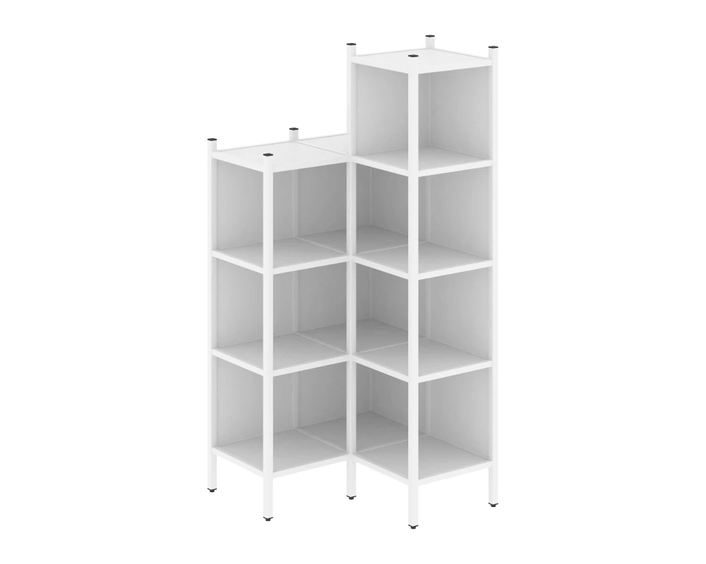 Угловой внутренний стеллаж L-38 862x862x1869 Лофт / Loft
