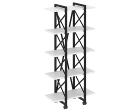 Стеллаж на колесных опорах - 5полок V 800х400х1704 Лофт / Loft images