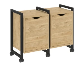Тумба на колесных опорах наборная. Вариант №2 970х460х767 Лофт / Loft images