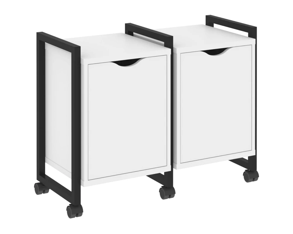 Тумба на колесных опорах наборная. Вариант №2 970х460х767 Лофт / Loft