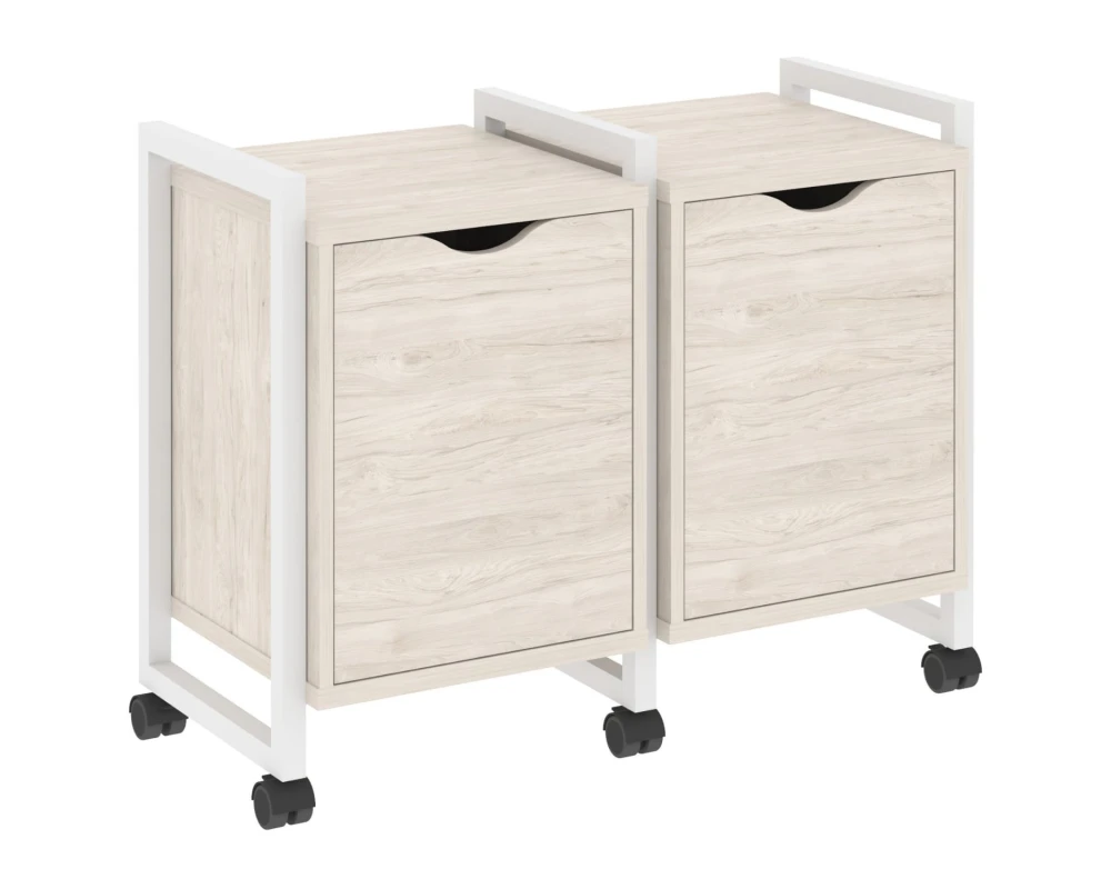 Тумба на колесных опорах наборная. Вариант №2 970х460х767 Лофт / Loft